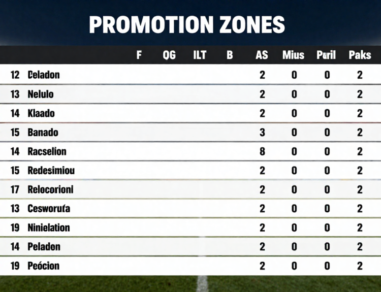 Categoría Primera B standings