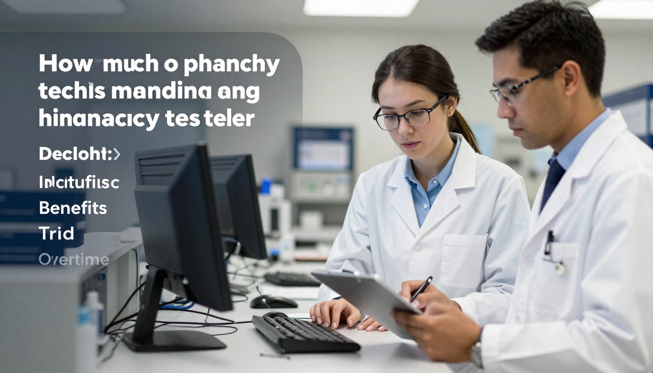 how much do pharmacy techs make​