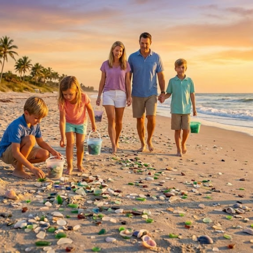 Glass Pebble Beach Florida